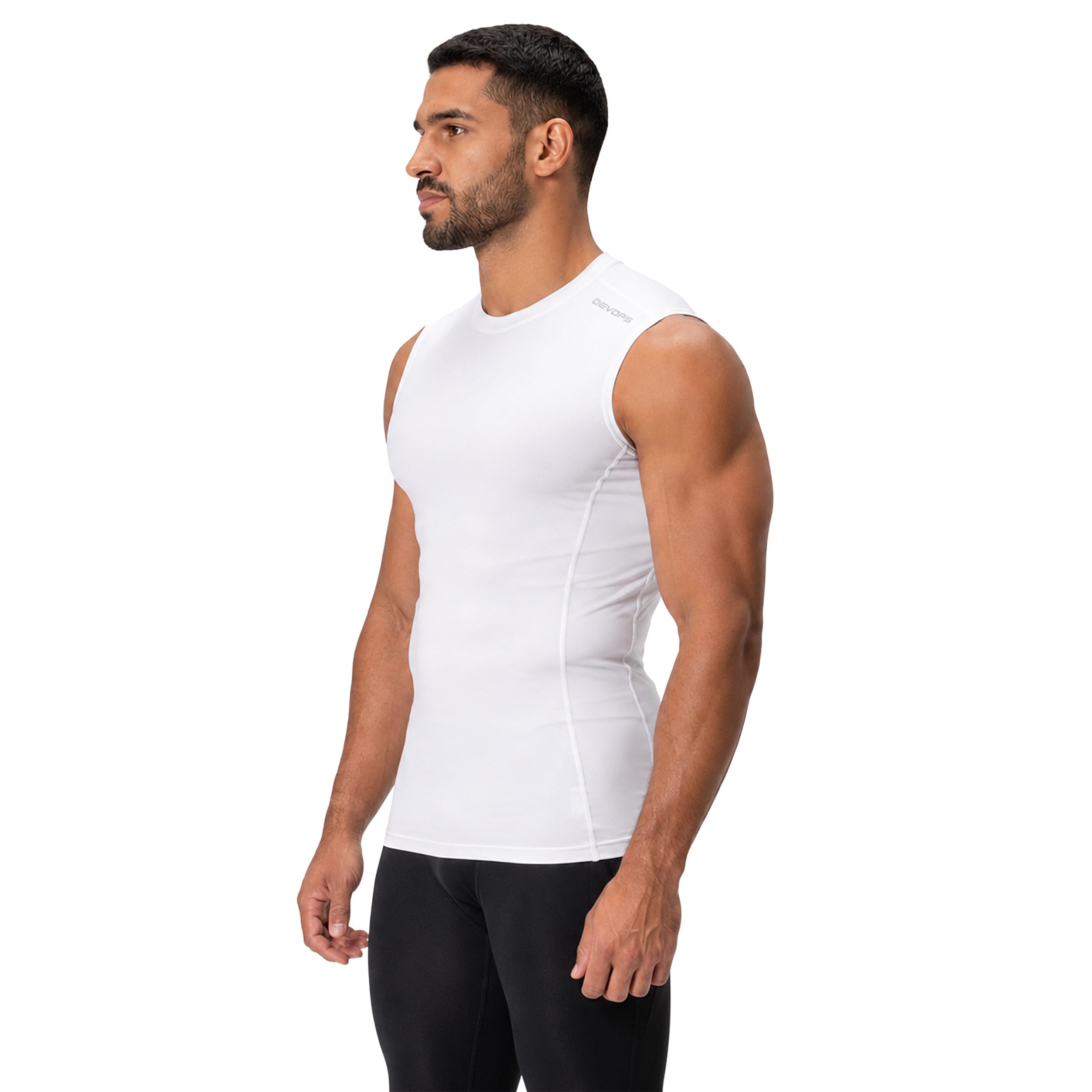 Men's Sleeveless Compression Performance Base Layer 3-Pack