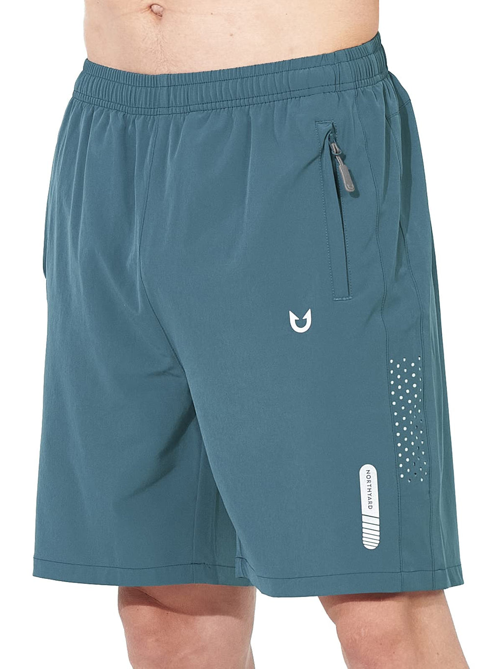 Men's Athletic Running Shorts with Zipper Pockets