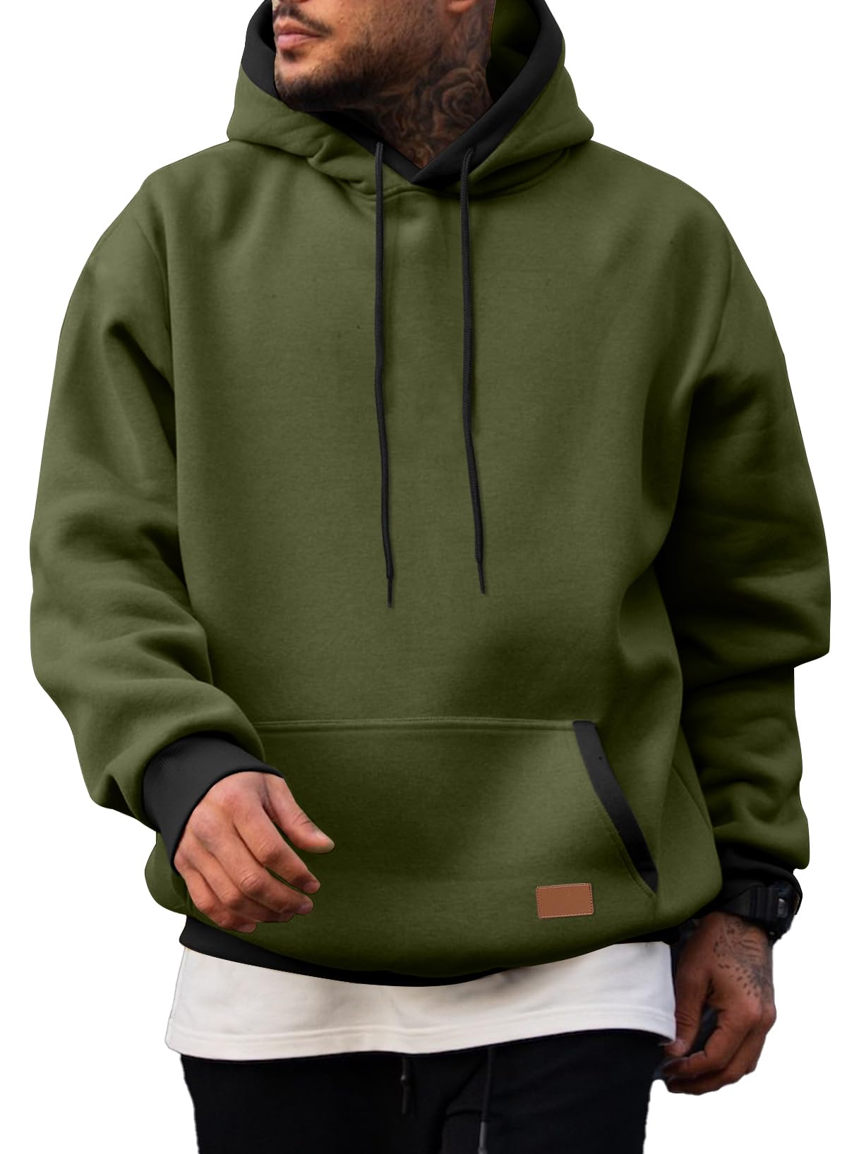 Men's Fleece Performance Pullover Hoodie with Pocket