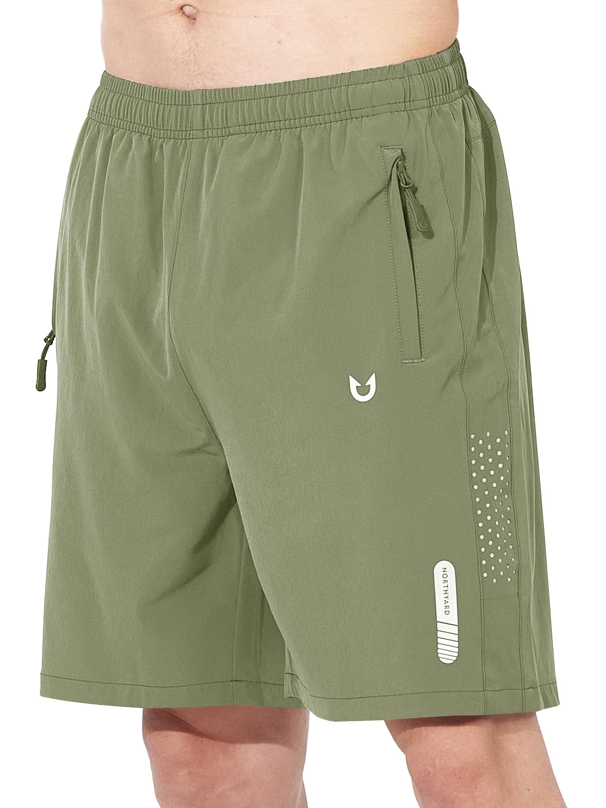 Men's Athletic Running Shorts with Zipper Pockets