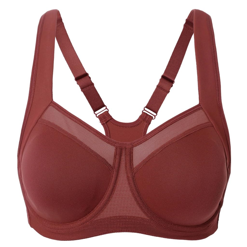 Women's High-Support Padded Running and Training Sports Bra