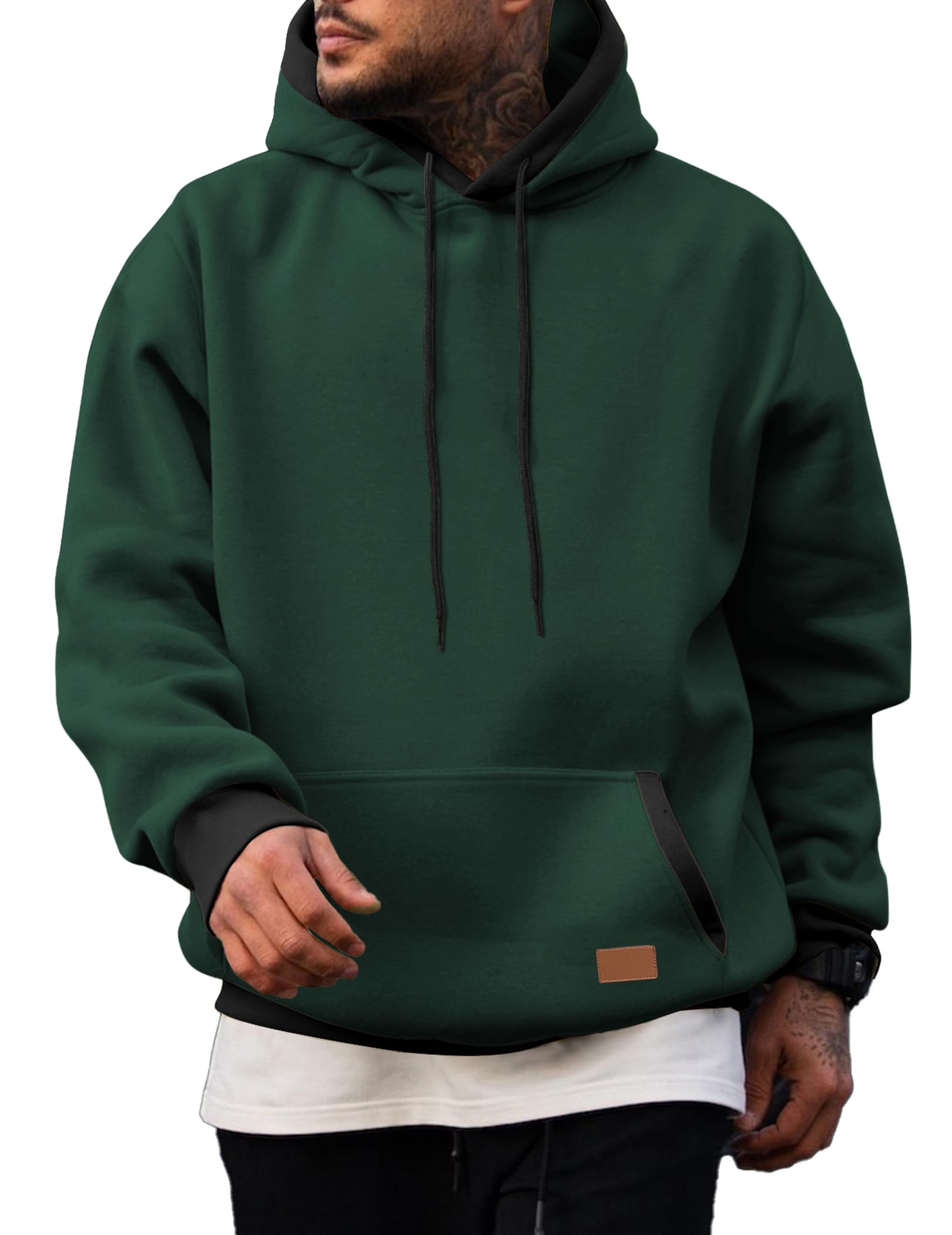 Men's Fleece Performance Pullover Hoodie with Pocket