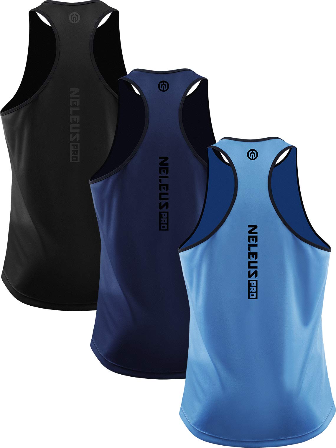 Men's Quick-Dry Y-Back Performance Training Tanks 3-Pack