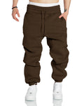 Men's Cotton Tapered Athletic Jogger Pants with Pockets