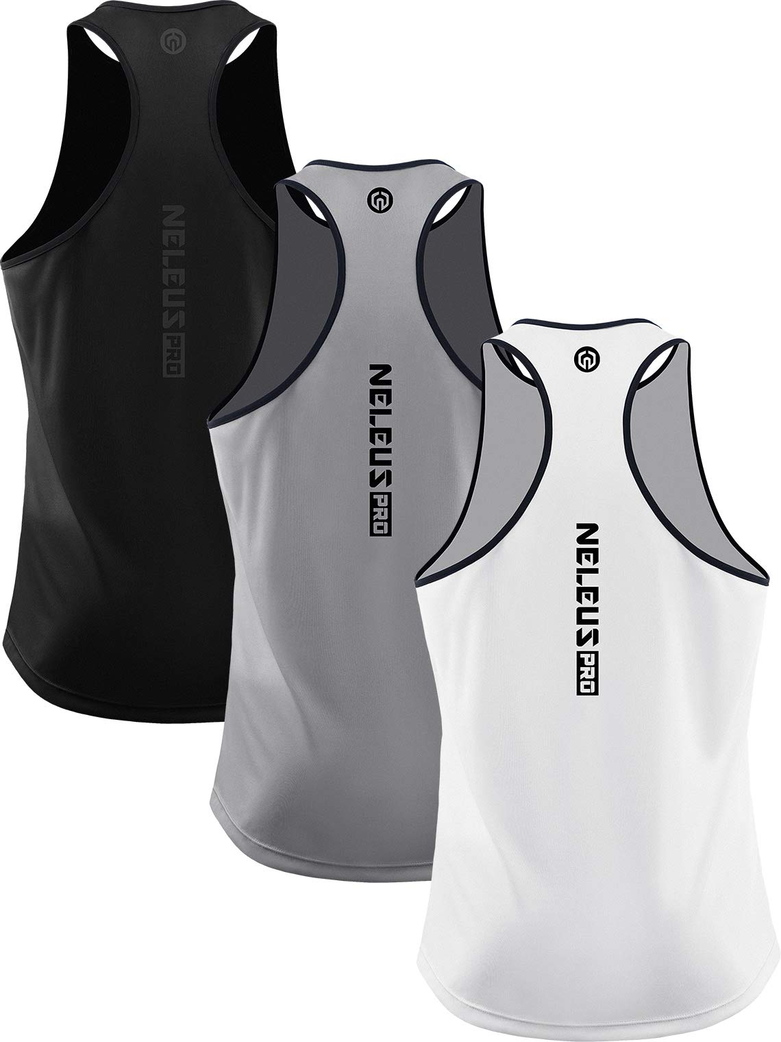 Men's Quick-Dry Y-Back Performance Training Tanks 3-Pack