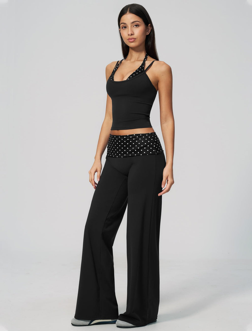 Women's Halter Top and Wide-Leg Yoga Pants 2-Piece Set