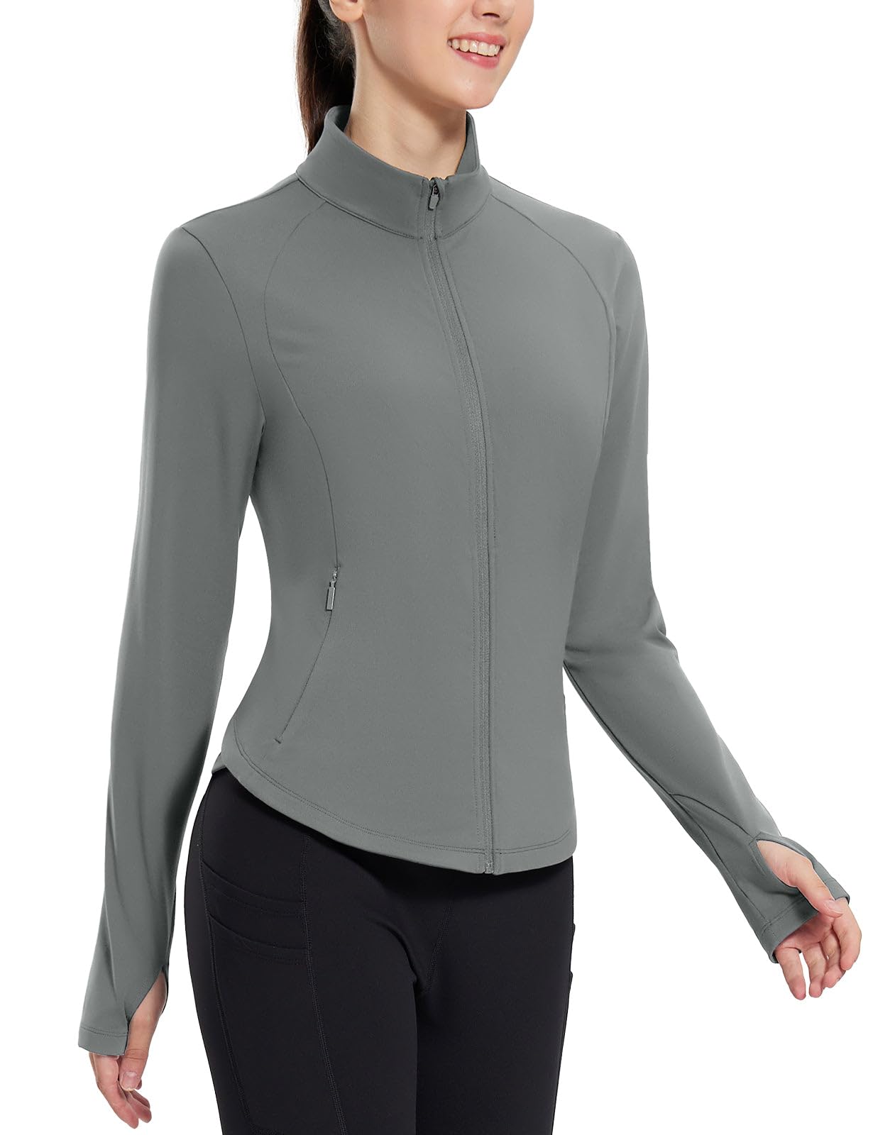 Women's Water-Resistant Fleece Running and Cycling Jacket