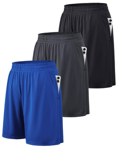 Men's Quick-Dry Athletic Training Shorts with Pockets