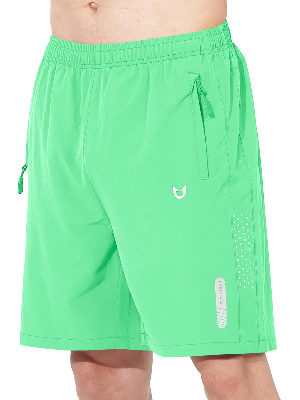 Men's Athletic Running Shorts with Zipper Pockets
