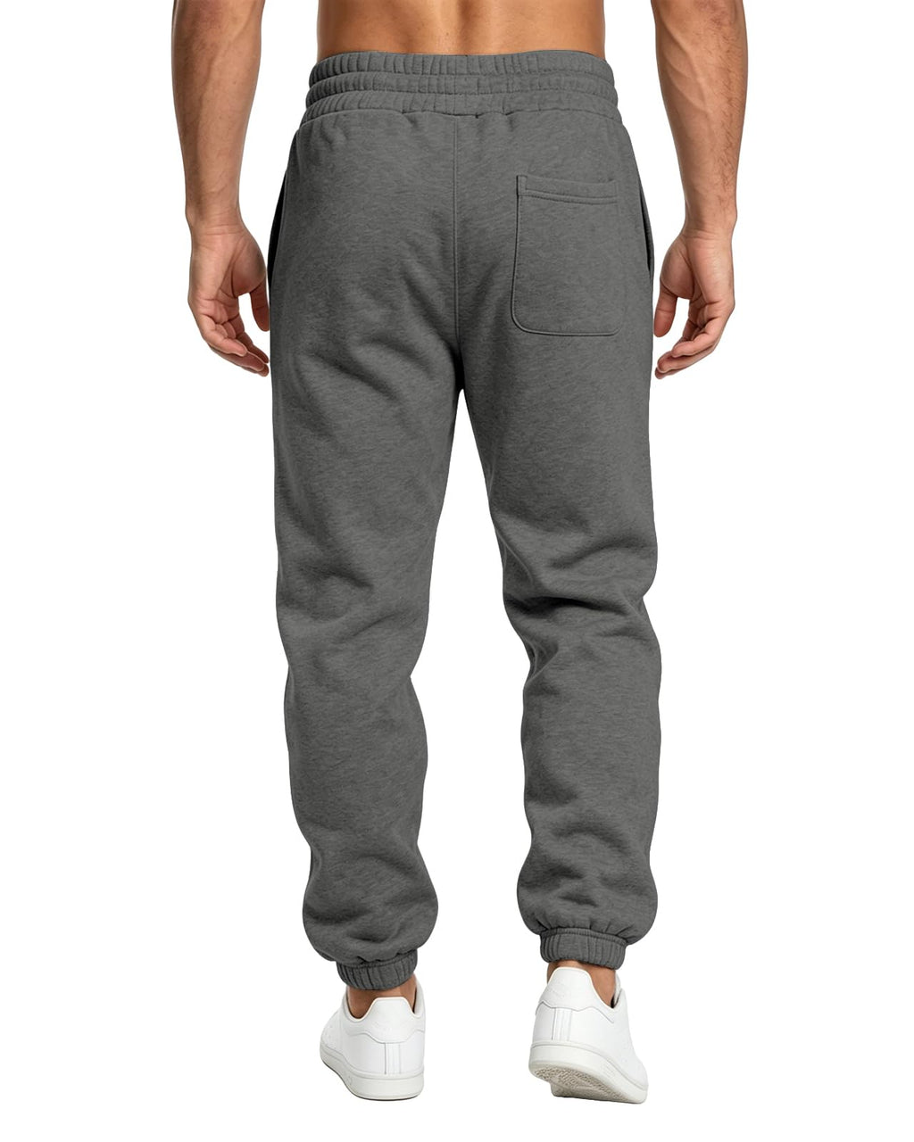 Men's Cotton Tapered Athletic Jogger Pants with Pockets
