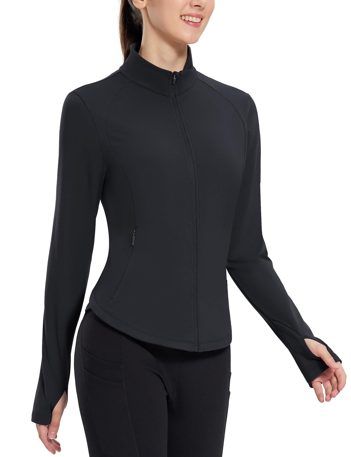 Women's Water-Resistant Fleece Running and Cycling Jacket