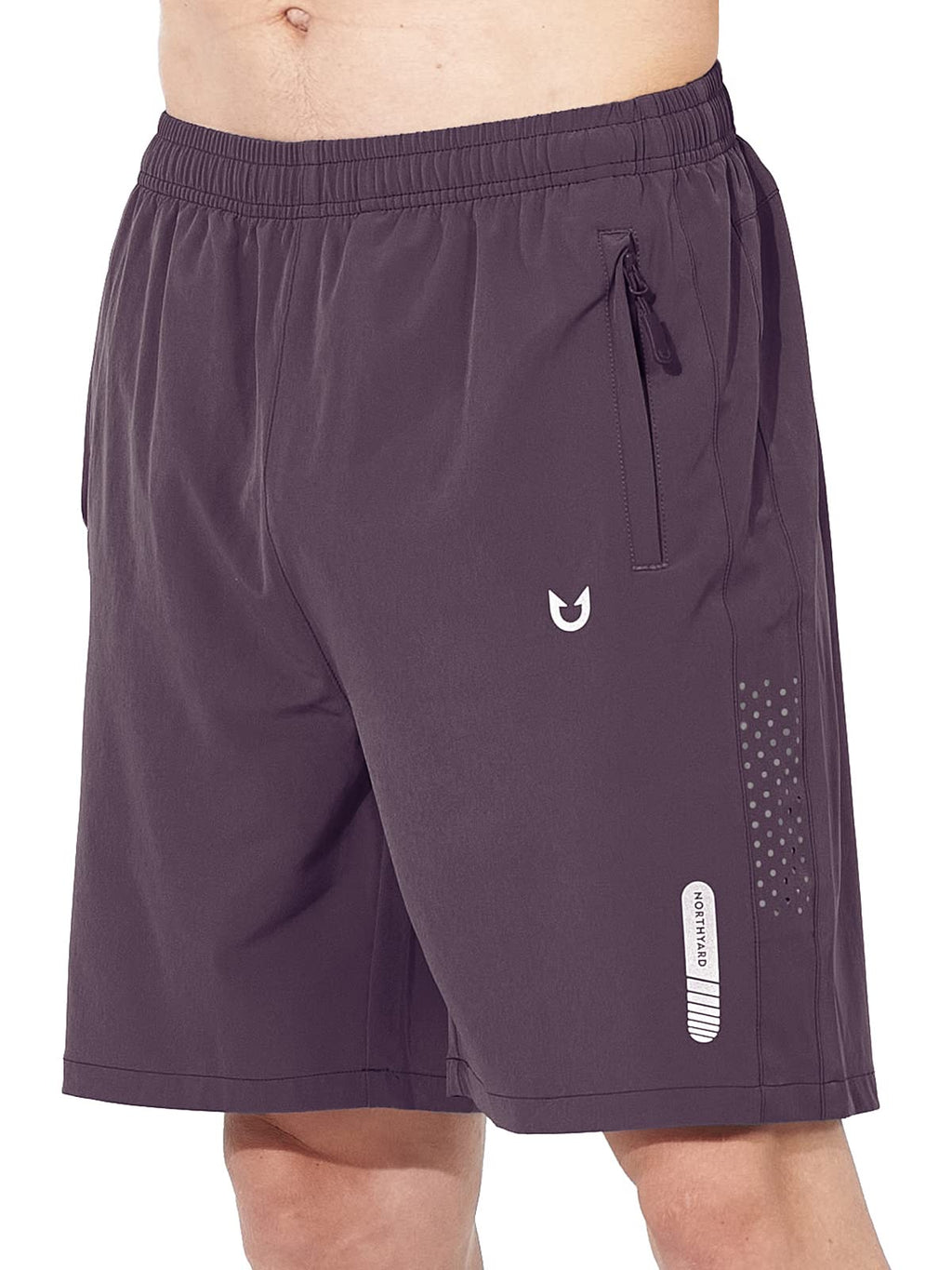 Men's Athletic Running Shorts with Zipper Pockets