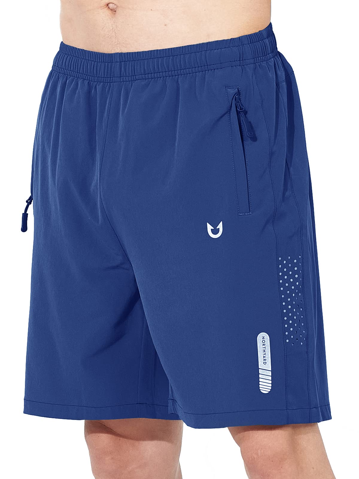 Men's Athletic Running Shorts with Zipper Pockets