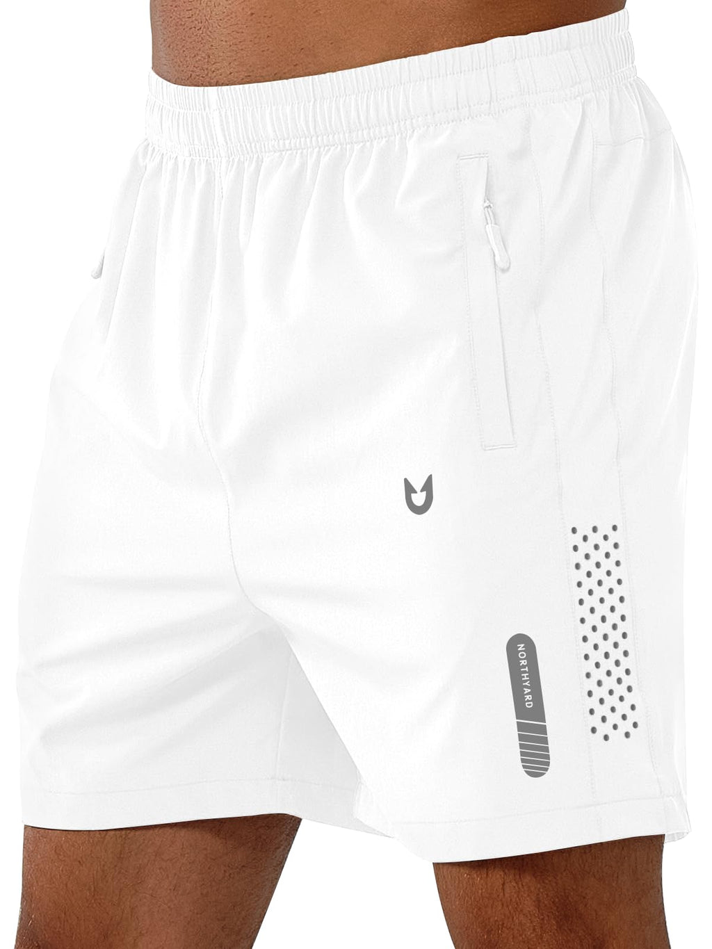 Men's Athletic Running Shorts with Zipper Pockets