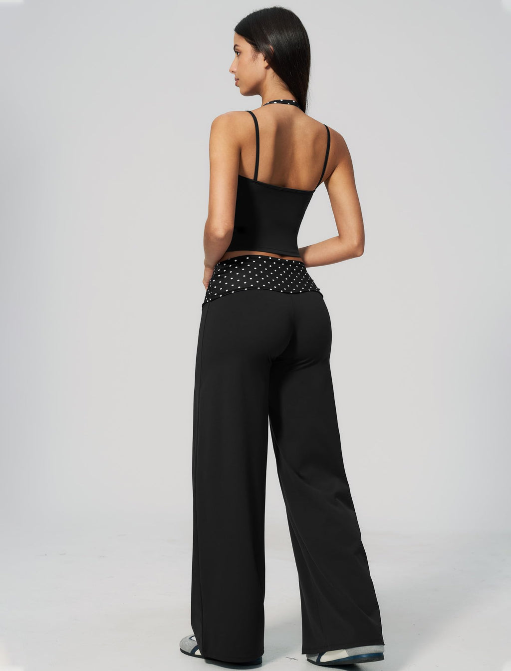 Women's Halter Top and Wide-Leg Yoga Pants 2-Piece Set