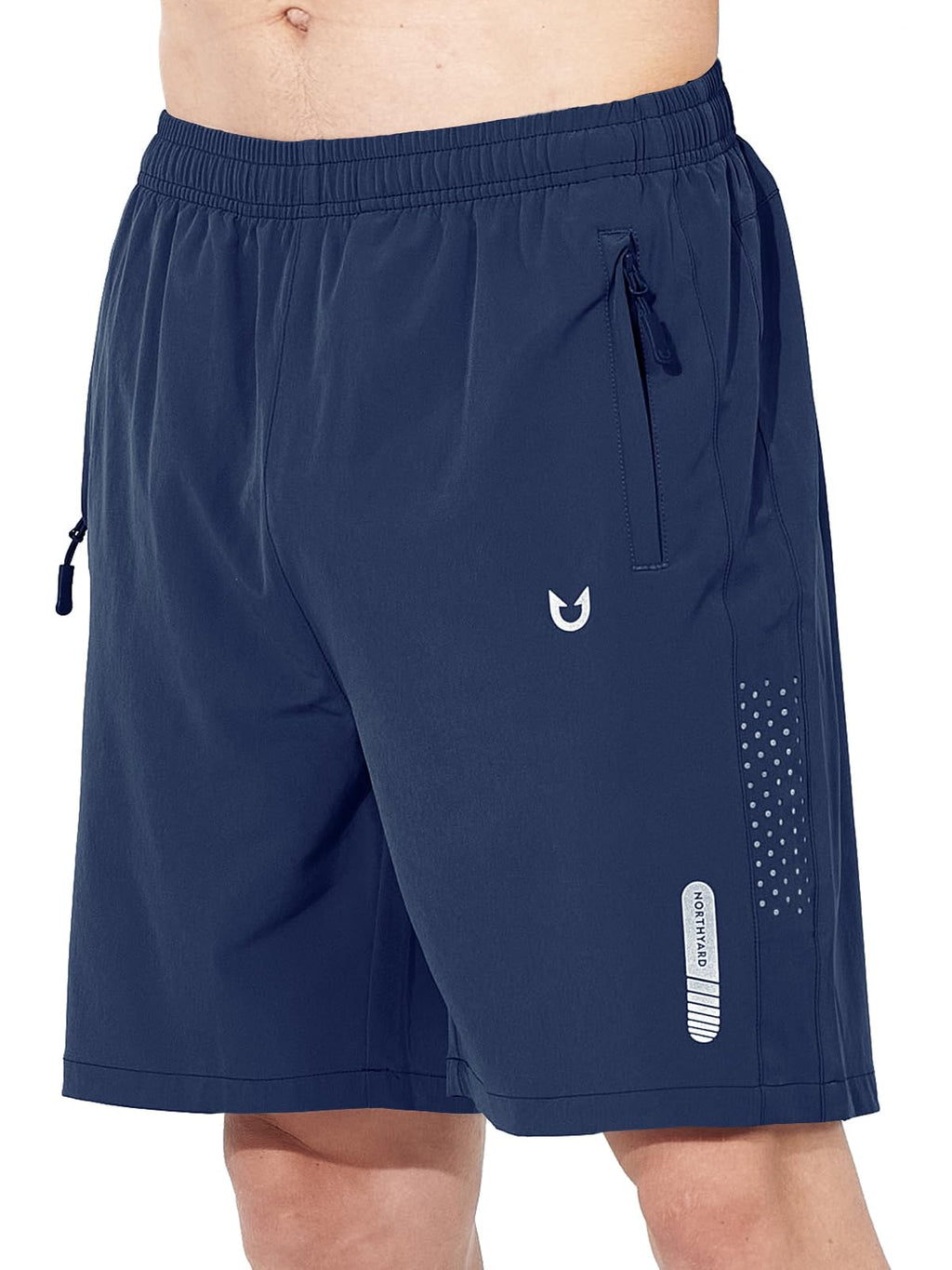 Men's Athletic Running Shorts with Zipper Pockets