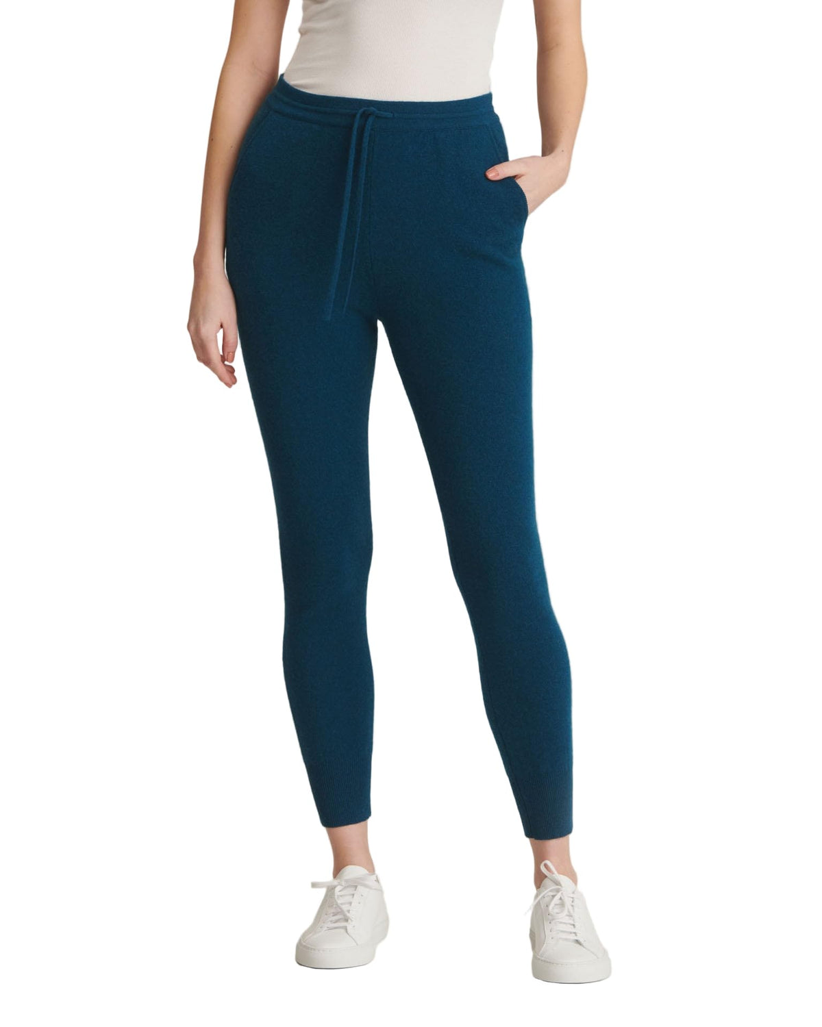 Women's Soft Cashmere Off-Duty Relaxed Jogger Pants