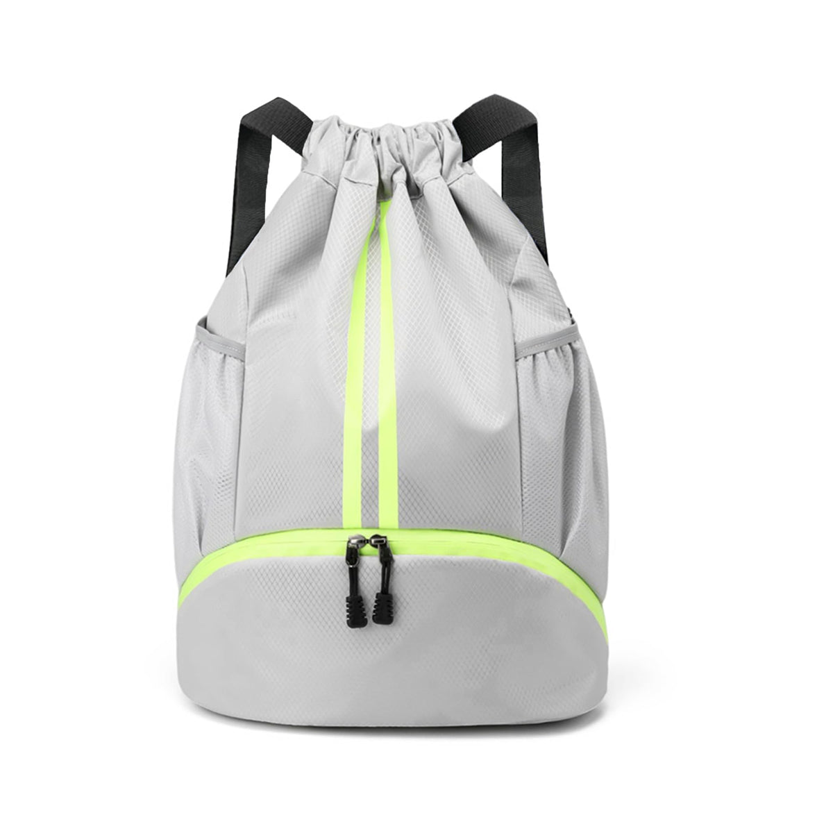 Drawstring Gym Backpack with Separate Shoe Compartment