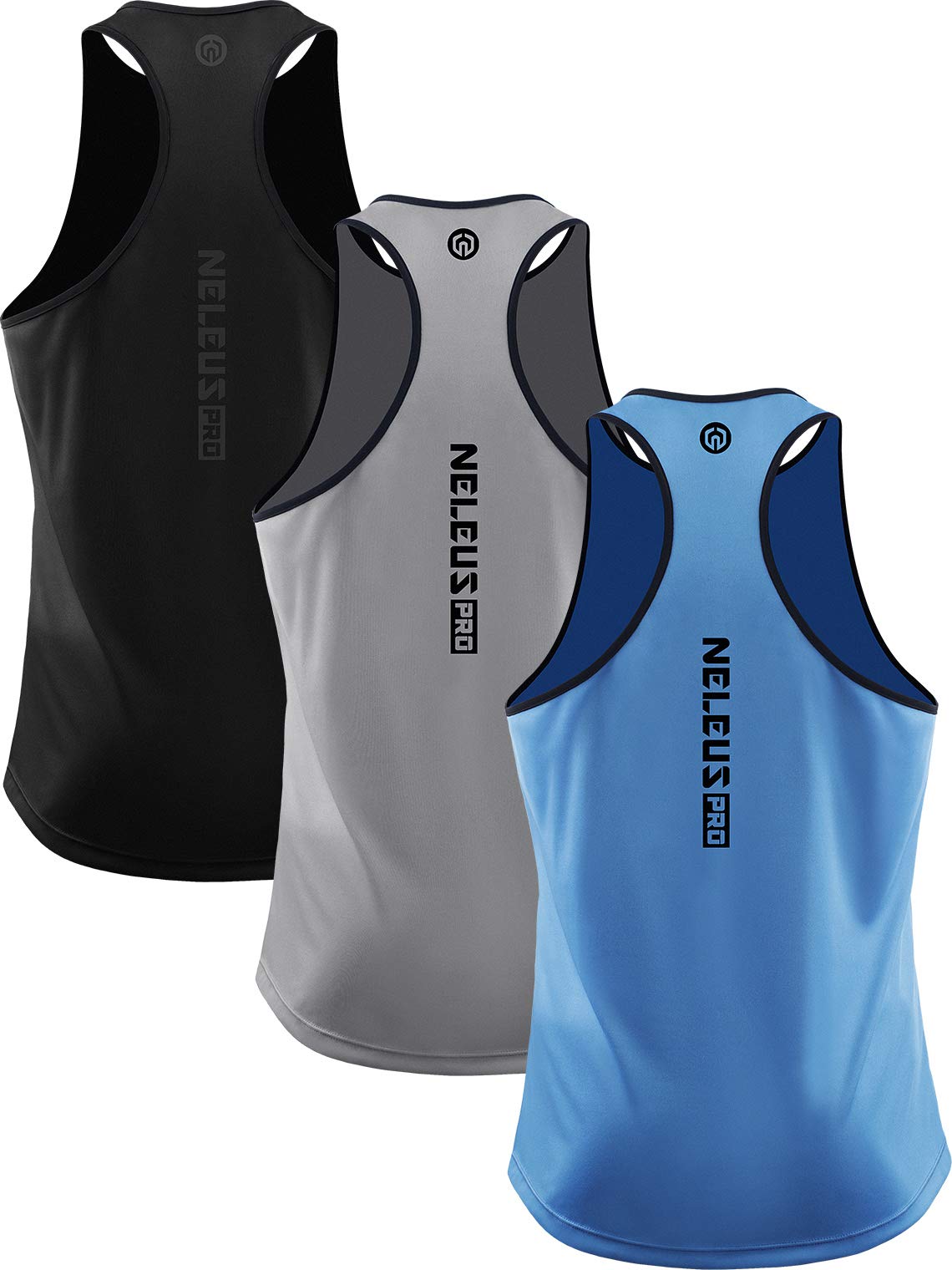 Men's Quick-Dry Y-Back Performance Training Tanks 3-Pack