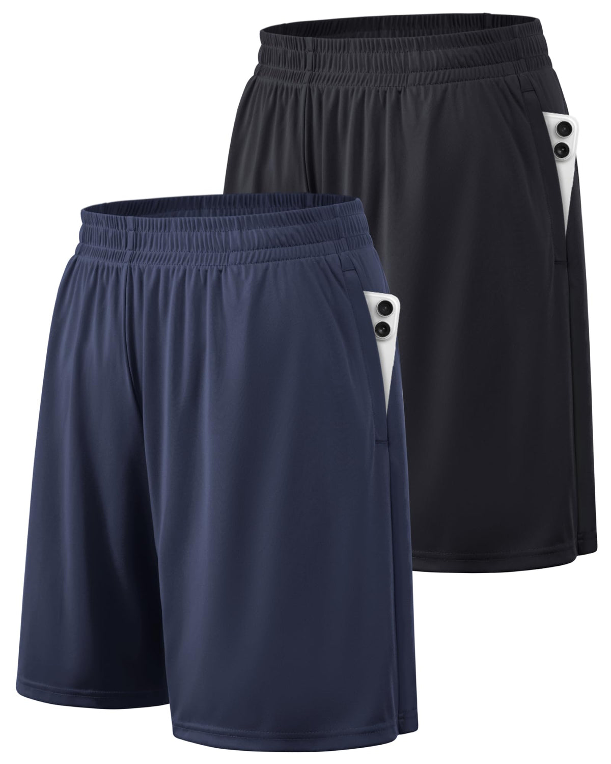 Men's Quick-Dry Athletic Training Shorts with Pockets