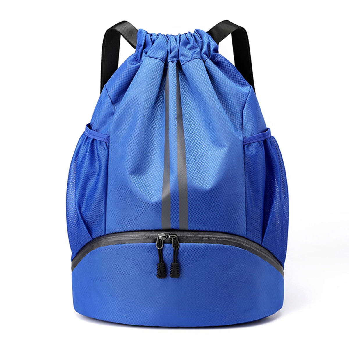 Drawstring Gym Backpack with Separate Shoe Compartment
