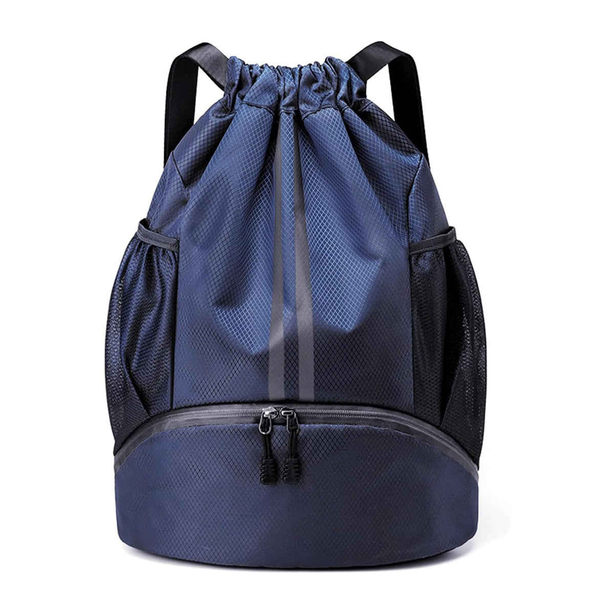 Drawstring Gym Backpack with Separate Shoe Compartment