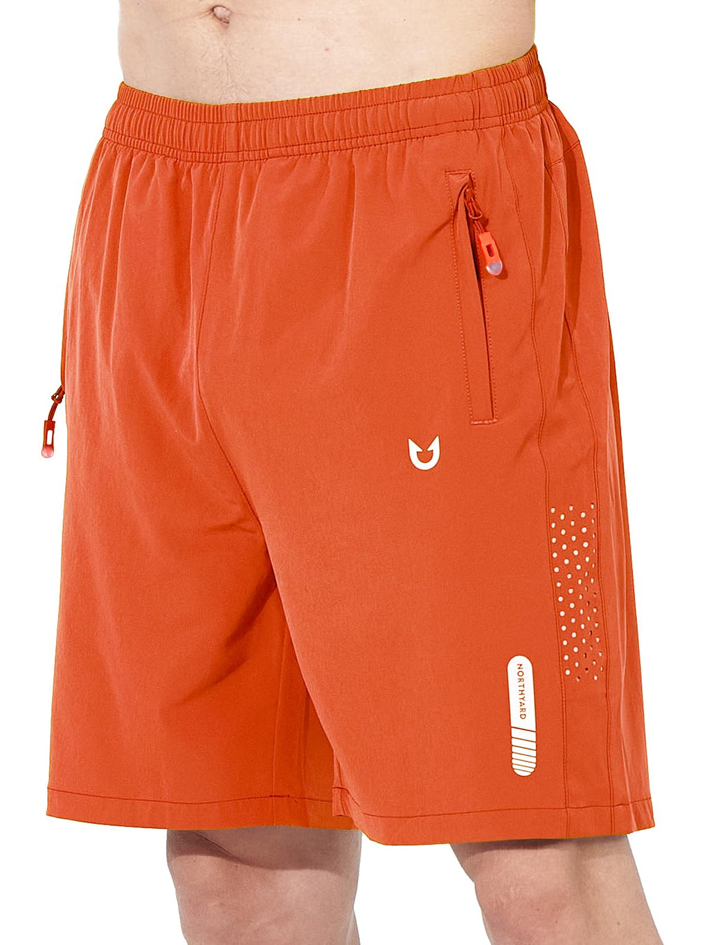 Men's Athletic Running Shorts with Zipper Pockets