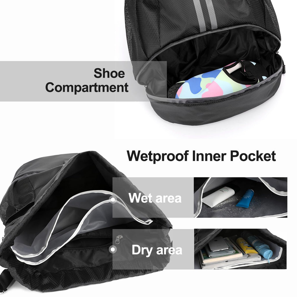 Unisex Drawstring Sports Backpack for Gym and Swimming
