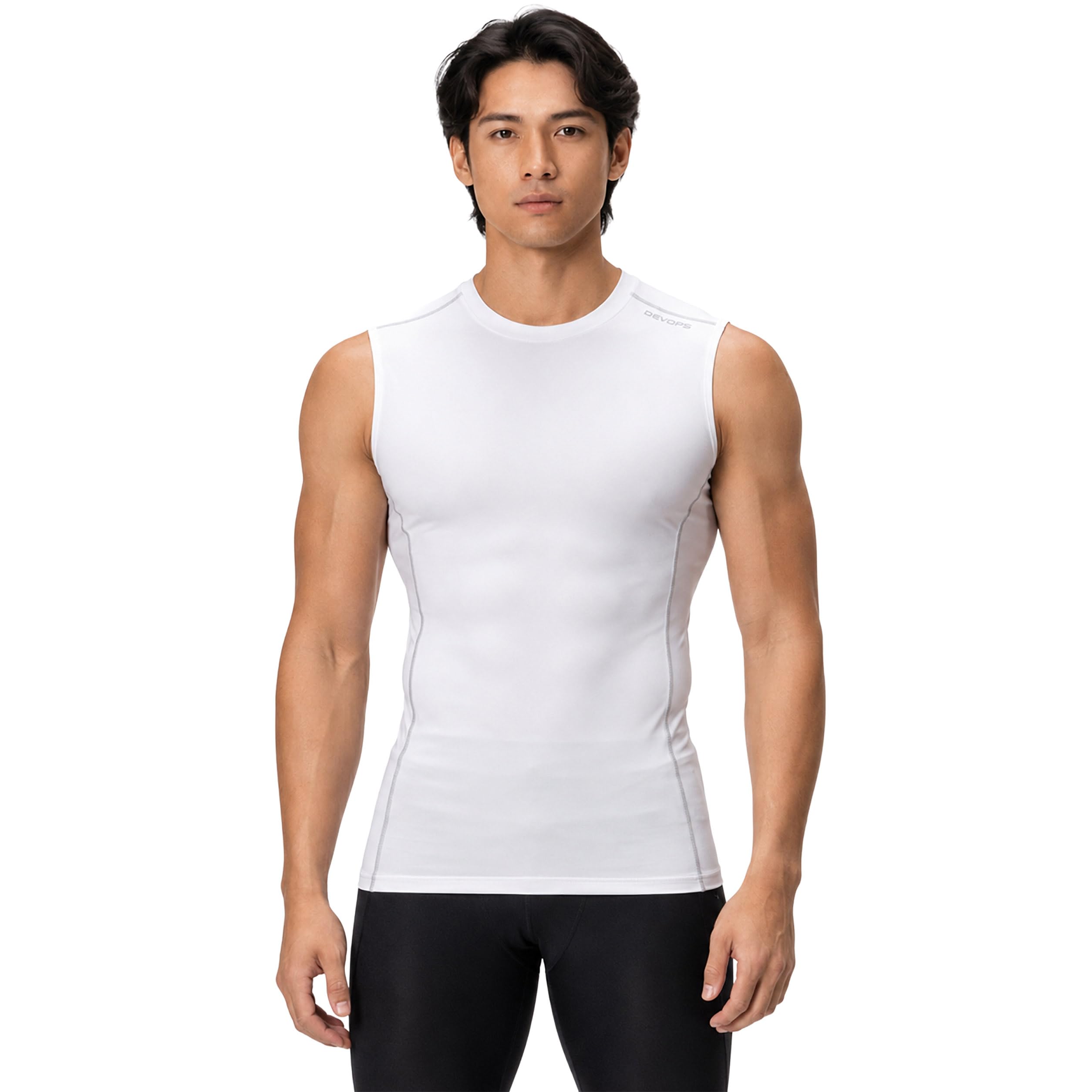 Men's Sleeveless Compression Performance Base Layer 3-Pack