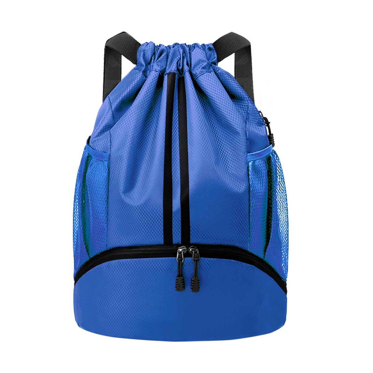 Drawstring Gym Backpack with Separate Shoe Compartment