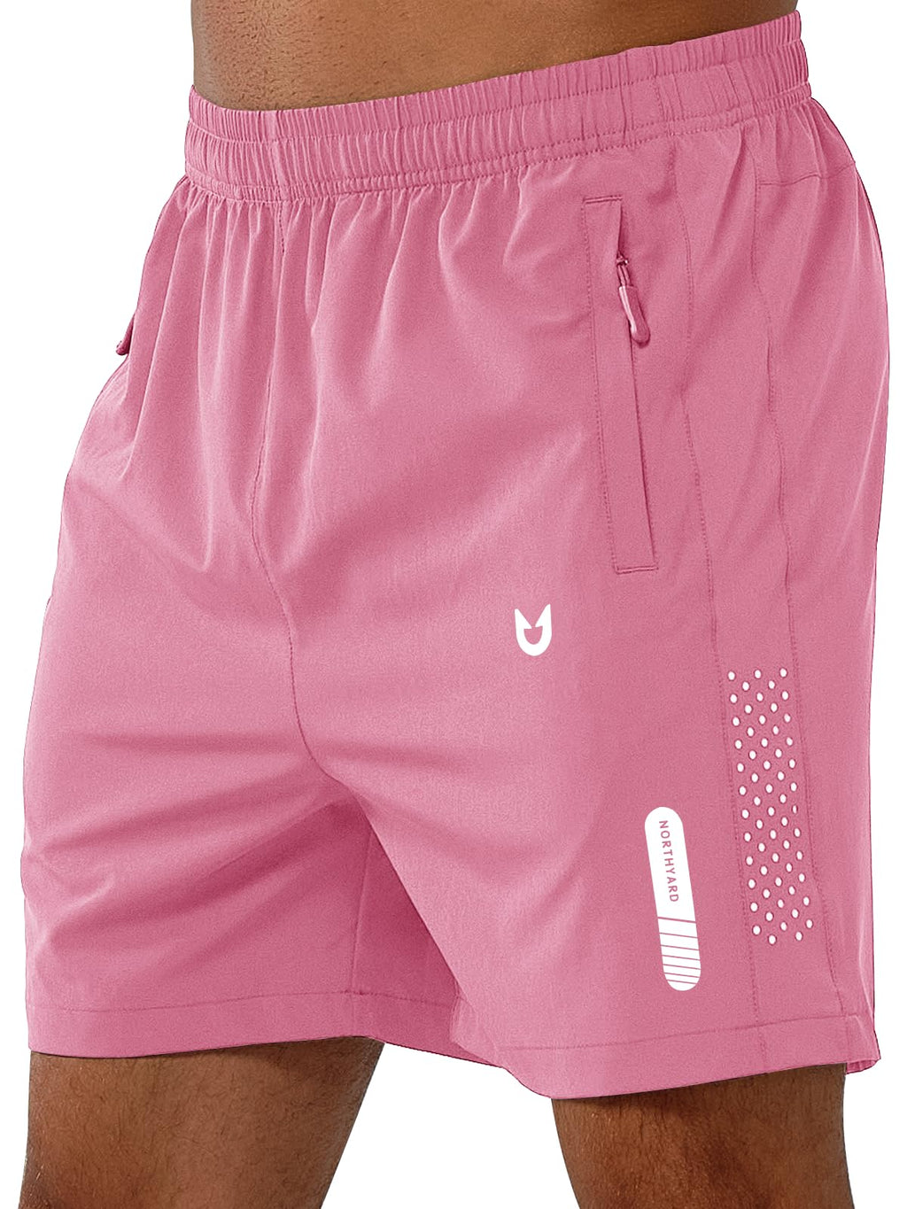 Men's Athletic Running Shorts with Zipper Pockets