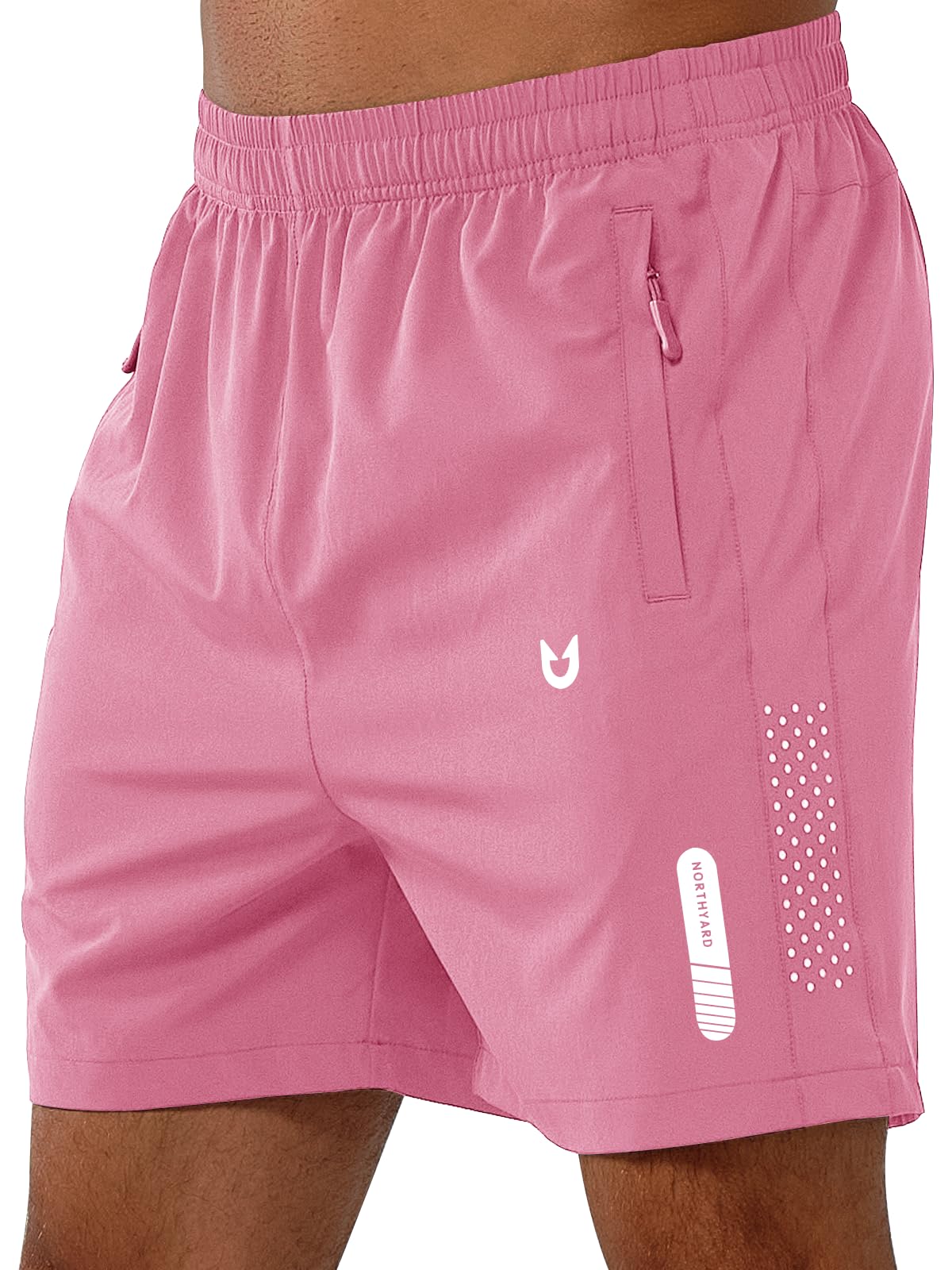Men's Athletic Running Shorts with Zipper Pockets