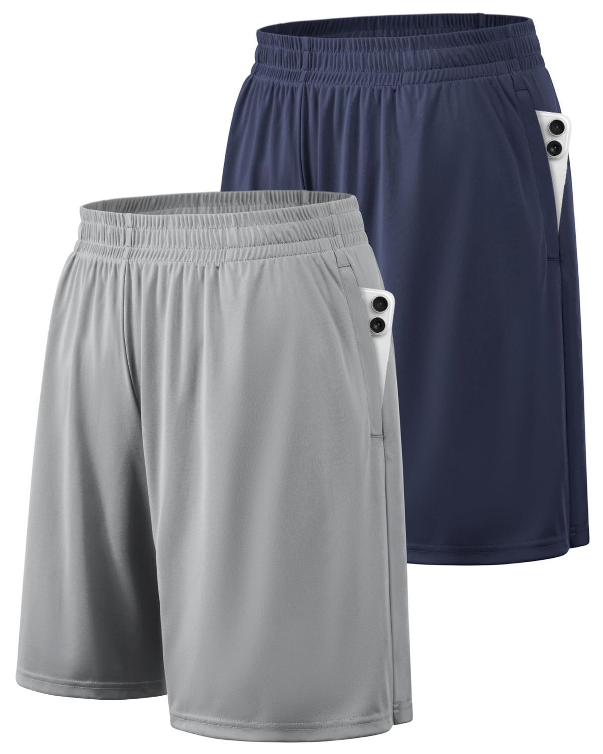 Men's Quick-Dry Athletic Training Shorts with Pockets