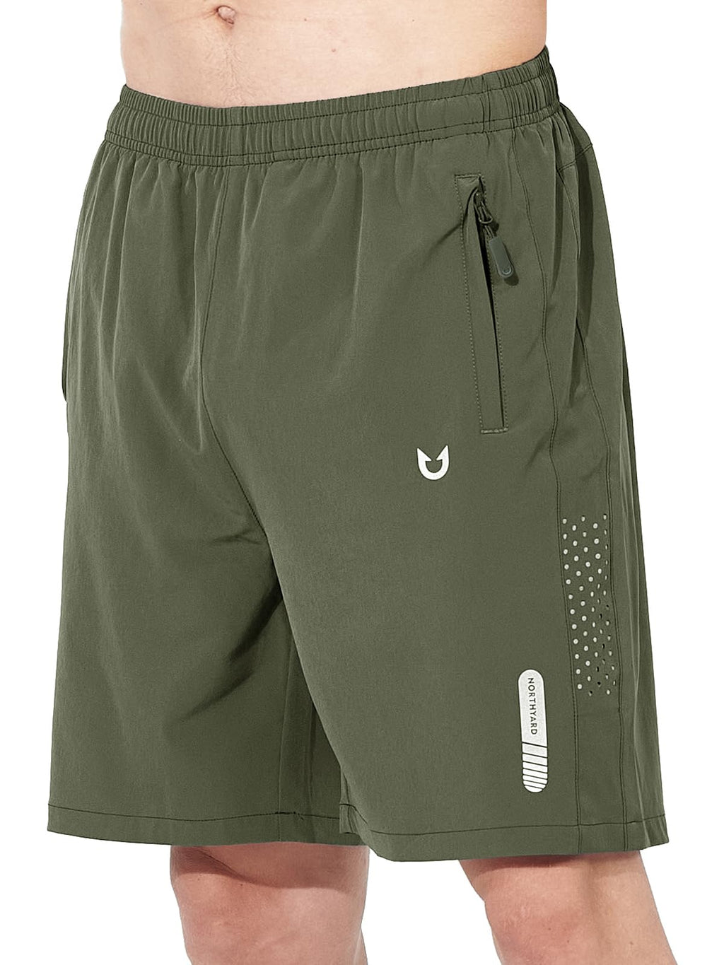 Men's Athletic Running Shorts with Zipper Pockets
