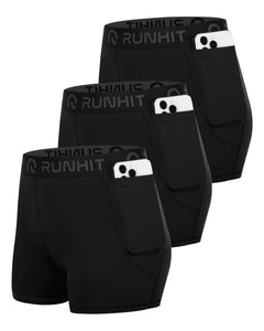 Women's 3-Inch Compression Workout Shorts 3-Pack
