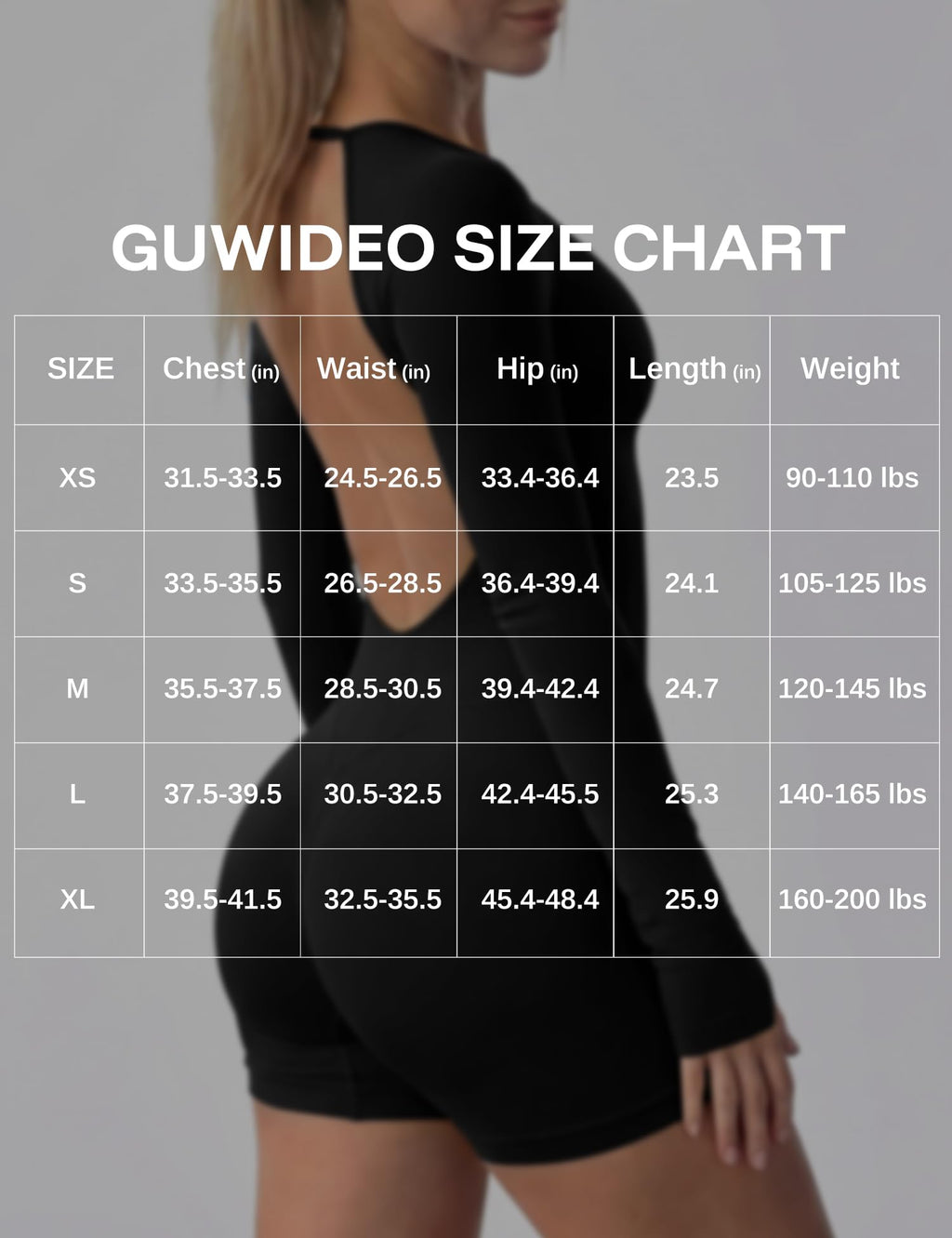 Women's Long-Sleeve Open-Back Performance Workout Romper