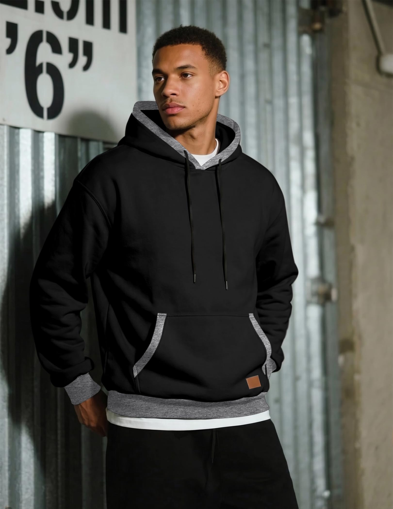 Men's Fleece Performance Pullover Hoodie with Pocket