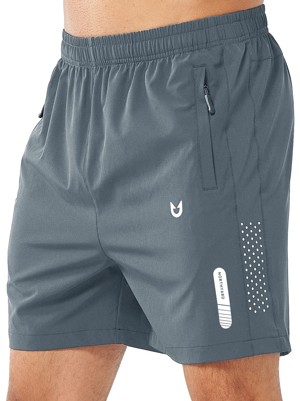 Men's Athletic Running Shorts with Zipper Pockets