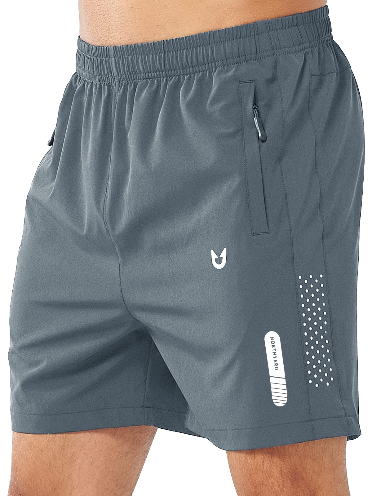 Men's Athletic Running Shorts with Zipper Pockets