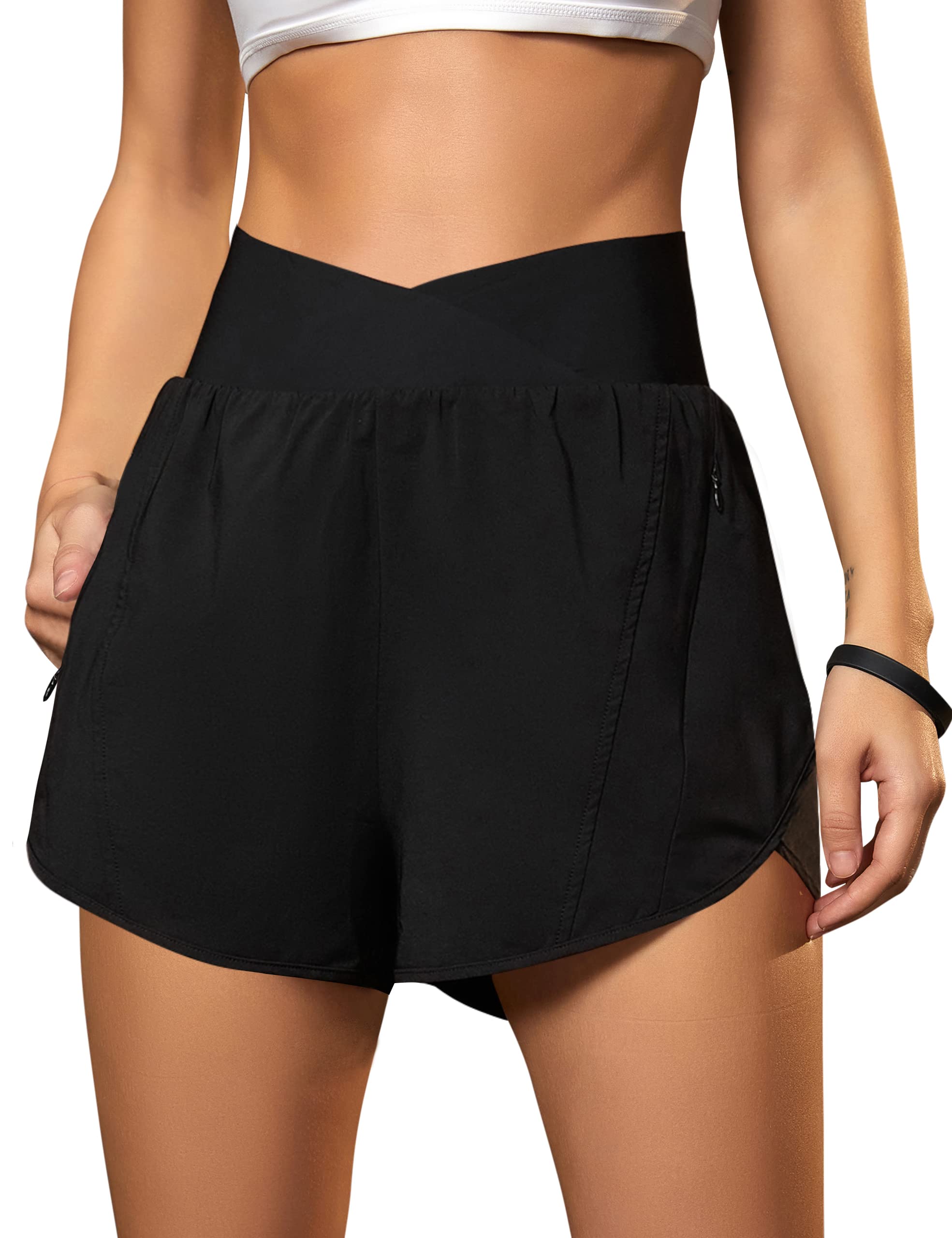 Women's Crossover Athletic Running and Training Shorts