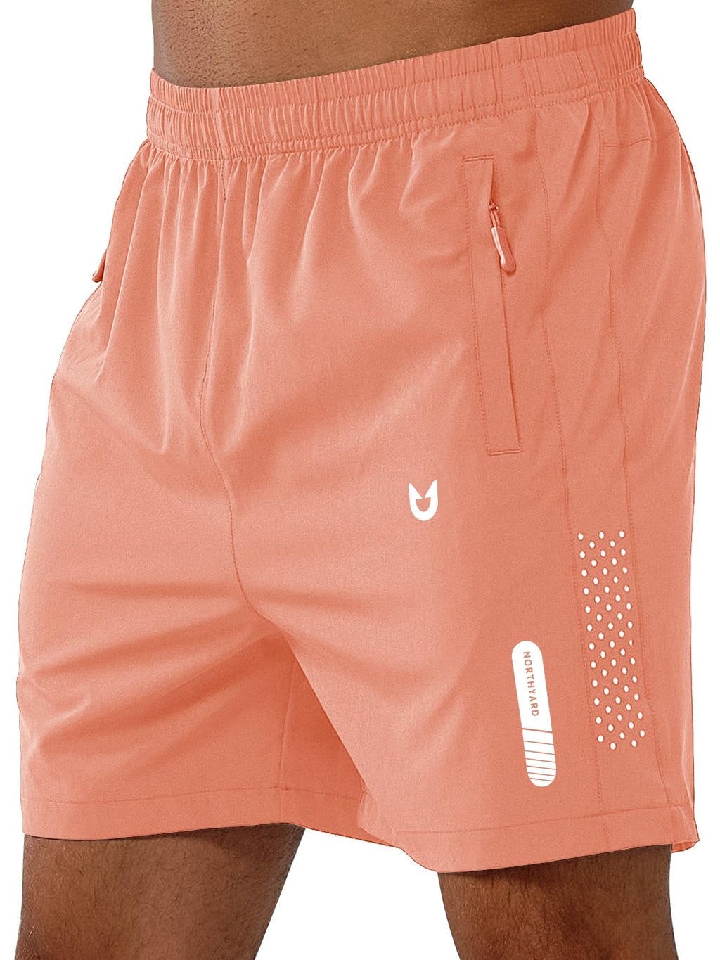 Men's Athletic Running Shorts with Zipper Pockets