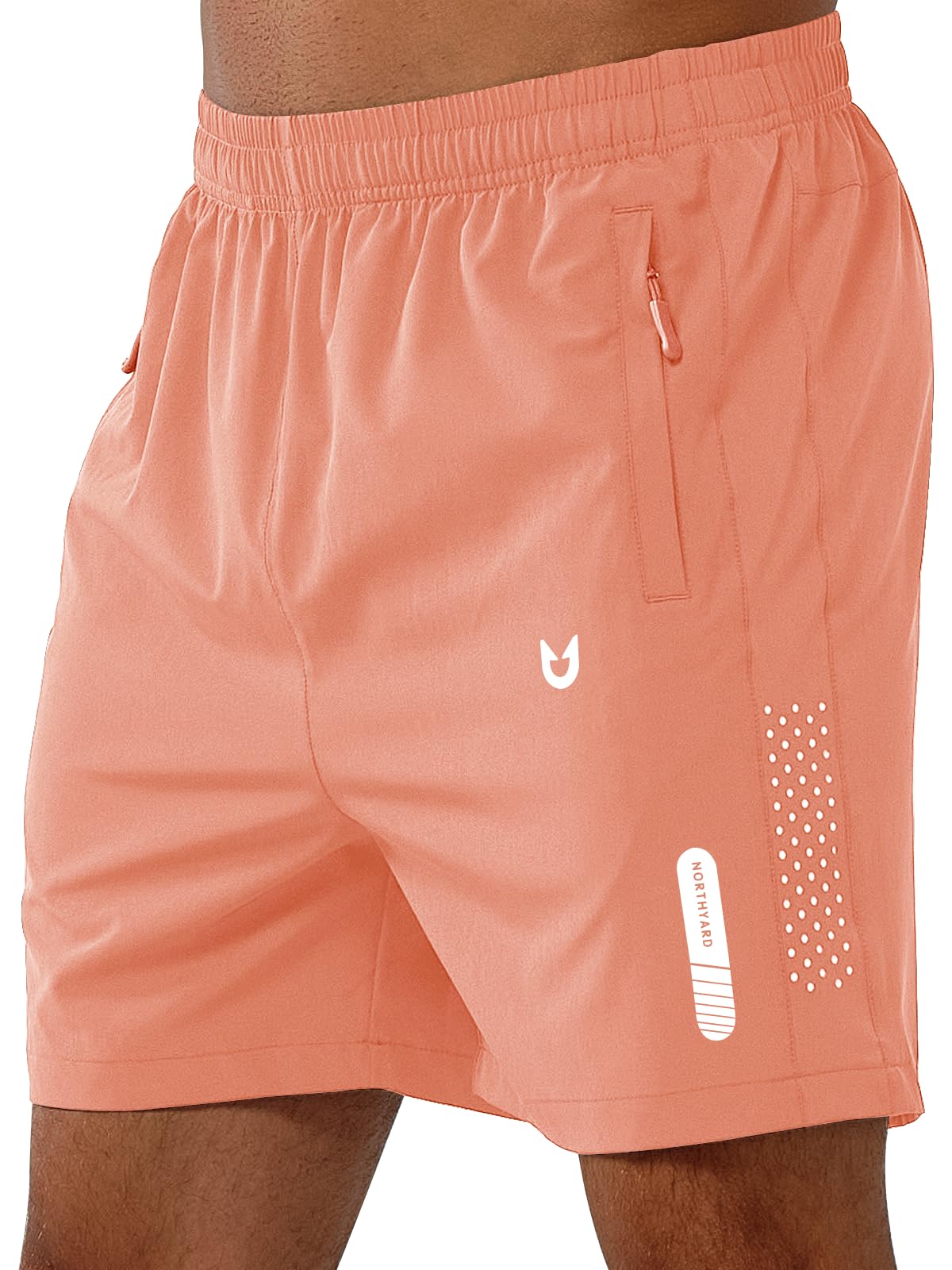 Men's Athletic Running Shorts with Zipper Pockets