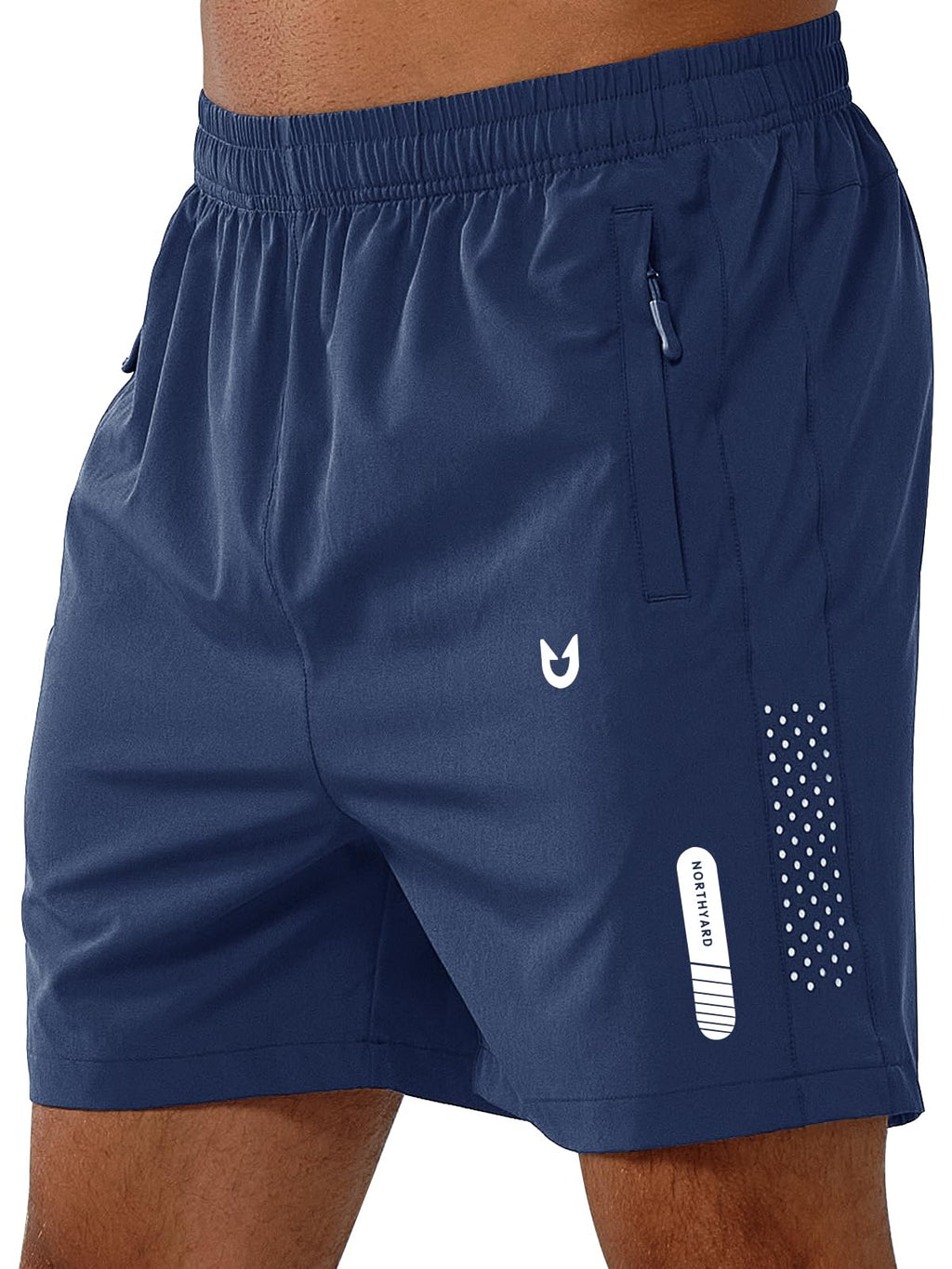 Men's Athletic Running Shorts with Zipper Pockets