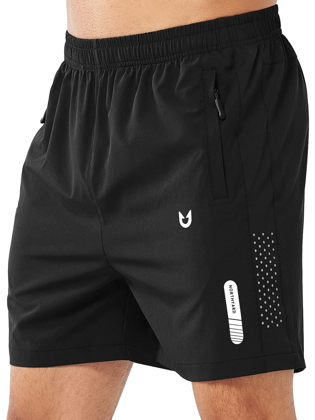 Men's Athletic Running Shorts with Zipper Pockets