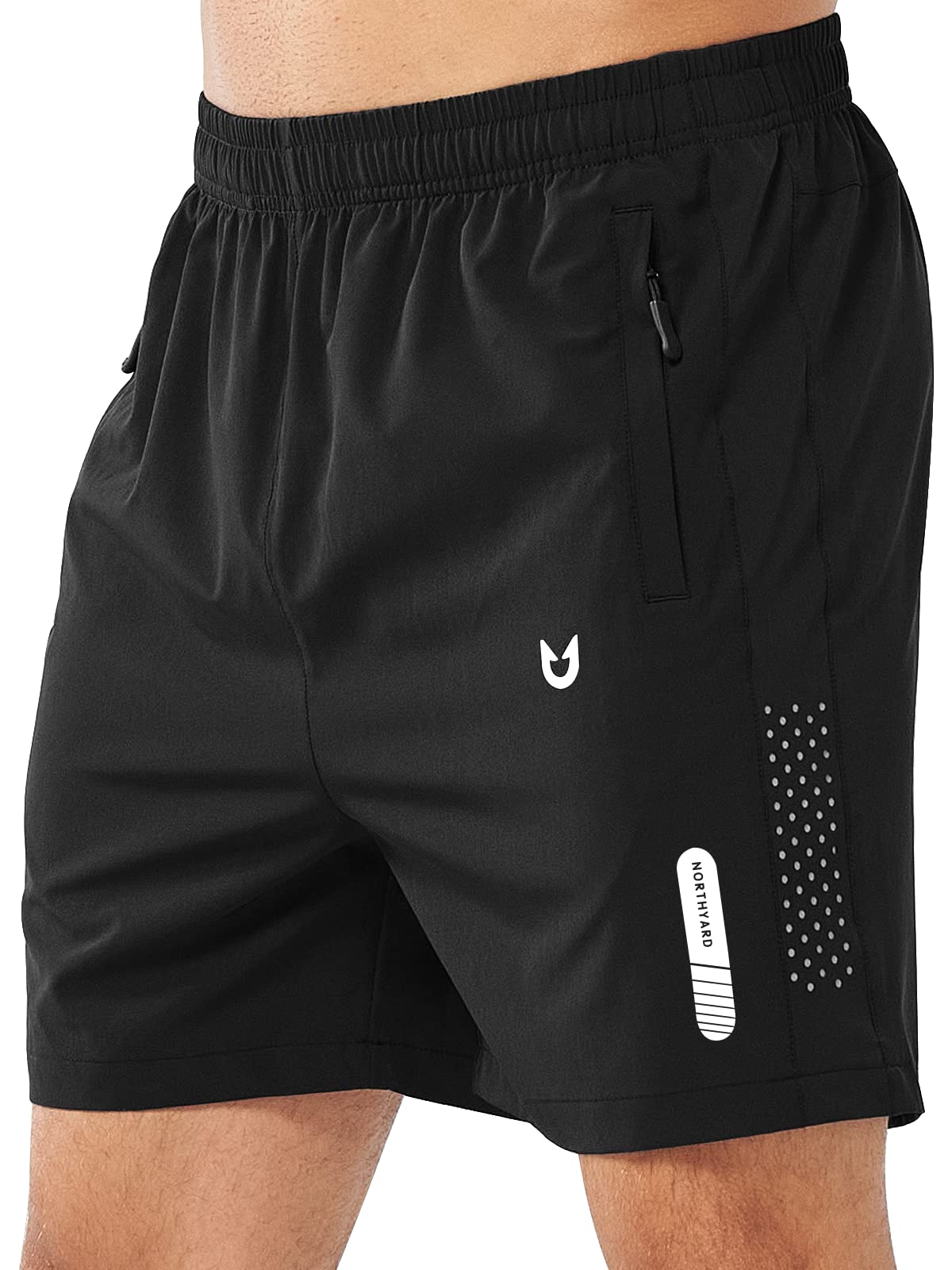 Men's Athletic Running Shorts with Zipper Pockets