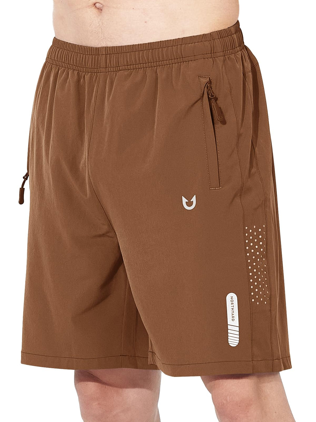 Men's Athletic Running Shorts with Zipper Pockets
