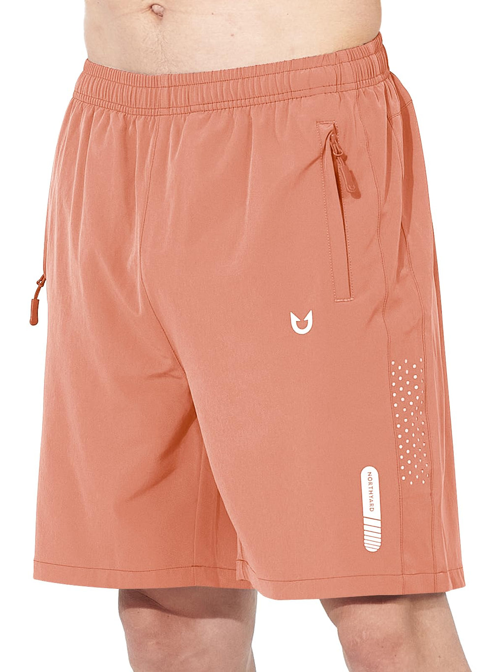 Men's Athletic Running Shorts with Zipper Pockets