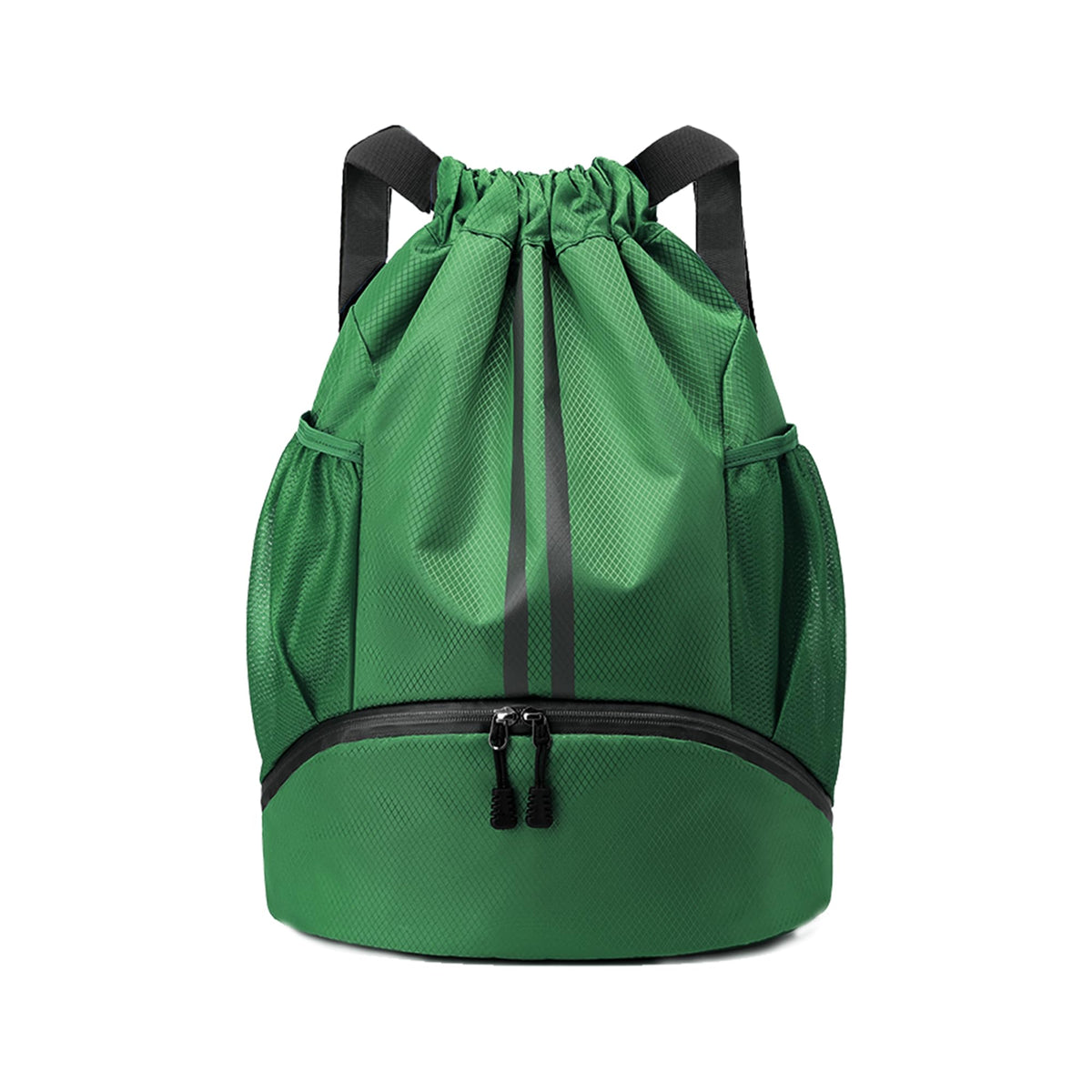 Drawstring Gym Backpack with Separate Shoe Compartment