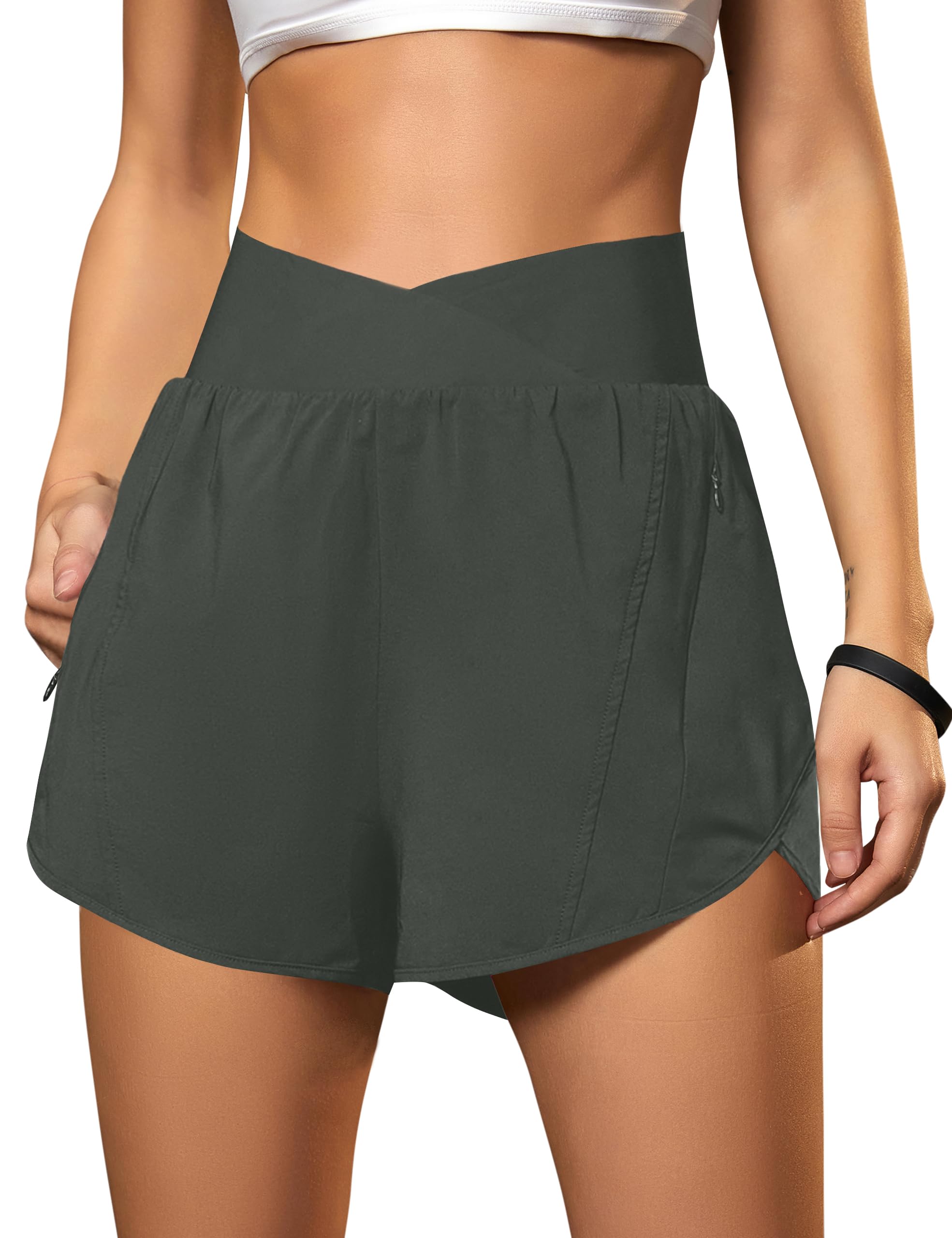 Women's Crossover Athletic Running and Training Shorts
