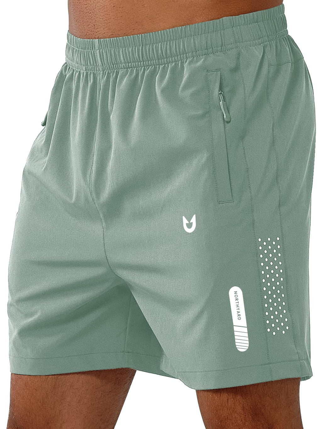 Men's Athletic Running Shorts with Zipper Pockets